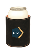 3 3/4" Laserable Leatherette Beverage Holder